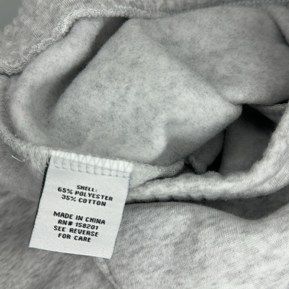 Lazy Sunday grey fleece lined flare slit hem sweatpants M - Picture 6 of 10